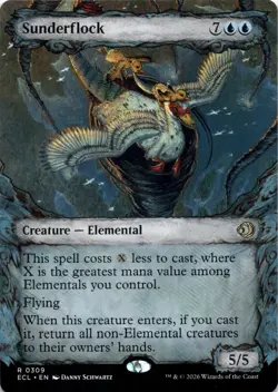 Sunderflock SHOWCASE Lorwyn Eclipsed Magic MTG NM - Image 1