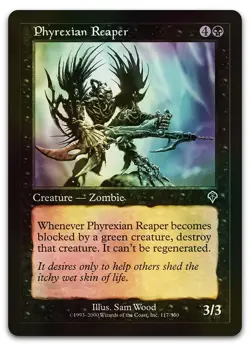 Phyrexian Reaper #117 (Foil) (LP) Invasion INV Magic MTG - Image 1