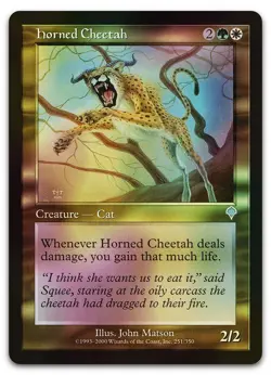 Horned Cheetah #251 (Foil) (LP) Invasion INV Magic MTG - Image 1