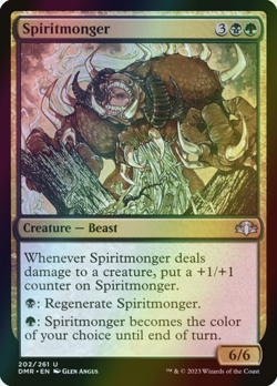 MTG Spiritmonger Foil ** Dominaria Remastered ** English (NM) - Image 1
