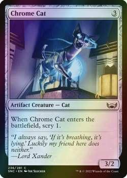 MTG Chrome Cat Foil ** Streets of New Capenna ** English (NM) - Image 1
