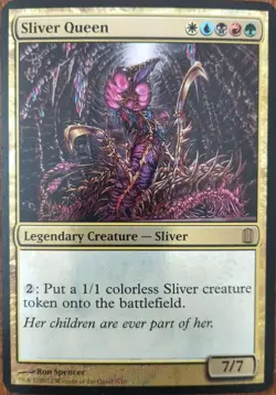 Oversized Sliver Queen Foil English Commanders Arsenal MTG Magic - Image 1