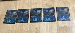 Island (Showcase) Core Set 2021 Five Foil Copies NM - Image 1