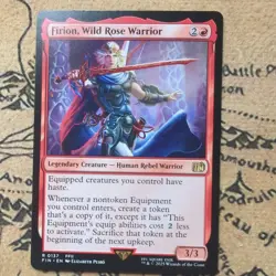 NM - 2025 Magic the Gathering, FIN, Firion, Wild Rose Warrior, Rare, 137 - Image 1