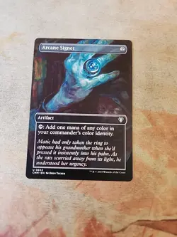 Arcane Signet Borderless Commander Masters MTG NM - Image 1
