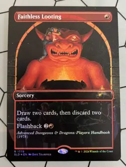 MTG | Secret Lair | Faithless Looting (1779) | 🌈🌟Rainbow Foil 🌟🌈 - Image 1