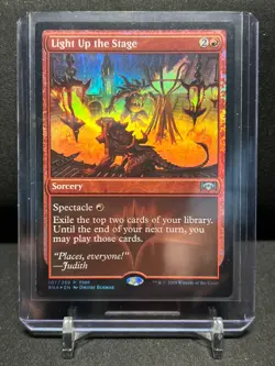 Light up the Stage Friday Night Magic Promo Foil Magic MTG 2019 FNM LP - Image 1