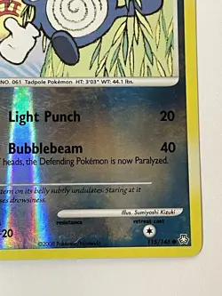 Pokemon TCG Poliwhirl 115/146 Legends Awakened Set Reverse Holo Common MP - Image 3