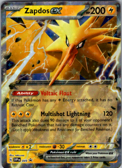 Zapdos ex - SVP049 - Black Star Promo - NM - Pokemon - Image 1