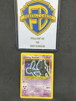 POKEMON NEO DESTINY UNLIMITED SHINING MEWTWO HOLO 109/105 LP- ITA - Image 1