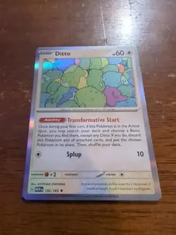 Ditto Holographic Rare 132/165 Pokemon TCG Scarlet & Violet 151 NM/M - Image 1