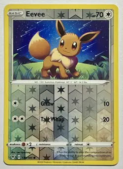 Eevee 130/185 (NM) Reverse Holo Sword & Shield: Vivid Voltage 2020 Pokemon - Image 1