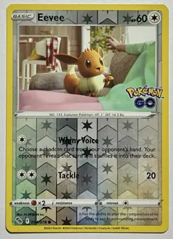 Eevee 054/078 (NM) Reverse Holo Sword & Shield: Pokemon GO 2022 Pokemon - Image 1