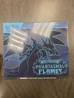 Pokemon Mega Evolution Phantasmal Flames Elite Trainer Box Pokemon Center ETB - Image 1