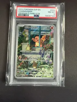 Charmander Pokemon Promo 044 SVP Obsidian Flames PSA 8 NM/MT - Image 1