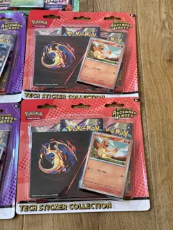 Pokemon Ascended Heroes Tech Sticker Collection Bundle X5. 24hrs Dispatch ✅ - Image 2