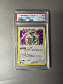 Pokemon S&M Shining Legends Arceus 57/73 Shining Rare Holo Foil PSA 10 GEM MINT - Image 2