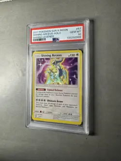 Pokemon S&M Shining Legends Arceus 57/73 Shining Rare Holo Foil PSA 10 GEM MINT - Image 4