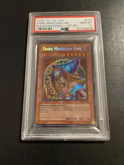 Yu-Gi-Oh! Dark Magician Girl MFC-000 1st Ed. PSA 10 Secret Rare - Image 1