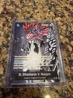 St. Ethanbaron V. Nusjuro OP13-080 Rare Alternate Art Near Mint One Piece Single - Image 1