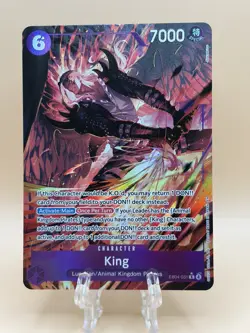 King EB04-031 Rare Alt Art One Piece TCG English The Azure Sea's Seven - Image 1