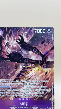 King EB04-031 Rare Alt Art One Piece TCG English The Azure Sea's Seven - Image 2
