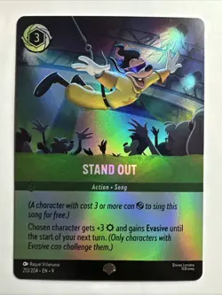 Stand Out (Epic) 213/204 Fabled Holo Disney Lorcana Card NM - Image 1