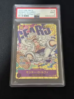 PSA9 One Piece Monkey D. LUFFY JAPANESE OP05-119 ALTERNATE ART 2390 - Image 1