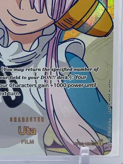 Uta Film RED One Piece TCG Paramount War OP02-120 SEC Secret Rare NM - Image 2
