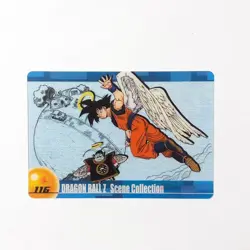 Y807 Angel Goku 116 Japanese Dragon Ball x Morinaga Clear Wafer Card - Image 1
