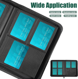 Card Binder 4 Pocket with Zipper, 288 Pockets Trading Card Holder Book, Premium - Image 5