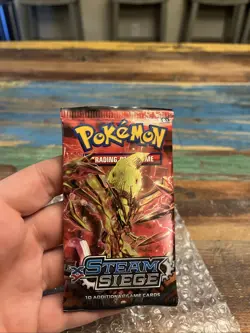 Pokemon Cards XY Steam Siege Booster Pack Factory Sealed TCG Mid Era Fire 820650801334 - Image 1