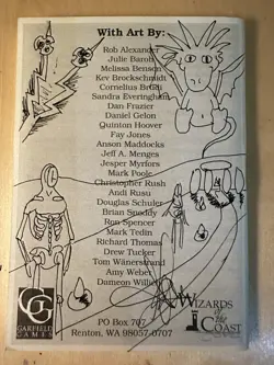 MTG Magic the Gathering Alpha Rulebook NM Amy WEBER Sketch Time Walk - Image 3