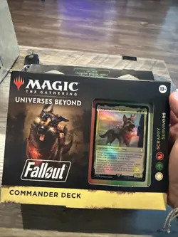 MTG Universes Beyond Fallout Scrappy Survivors Commander Deck Sealed - Image 1