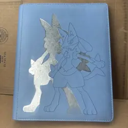 Elite Series Lucario 9 Pocket Zippered PRO Binder for Pokemon Holds 360 Cards - Image 1