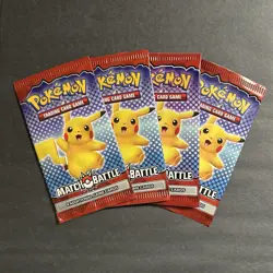 (4x) Pokemon Match Battle McDonalds 2022 Promo Booster Packs New Factory Sealed - Image 1