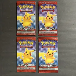 (4x) Pokemon Match Battle McDonalds 2022 Promo Booster Packs New Factory Sealed - Image 2
