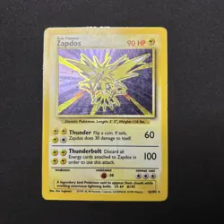 1999 Zapdos Pokemon TCG Base Set Holo 16/102 MP - Image 1