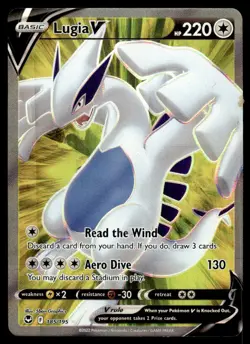 2022 Pokemon - Silver Tempest - NM - Lugia V Ultra RareHOLO #185/195 - Image 1