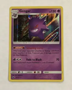 Pokemon GENGAR Card 38/111 Holo Rare SM Crimson Invasion NM Unlimited Near Mint - Image 1