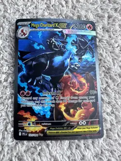 Mega Charizard x Ex 125/094 SIR Full Art Phantasmal Flames English Pokemon Card - Image 1