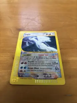 Aquapolis Lugia Holo Crystal Pokemon Card 149/147 Secret Rare Well Kept - Image 2