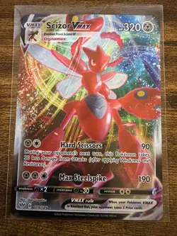 Scizor Vmax 119/189 Darkness Ablaze NM Full Art Ultra Rare Pokemon Card - Image 1
