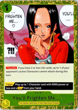 ONE PIECE English You'll Frighten Me... OP14-118 The Azure Sea's Seven Foil - Image 1