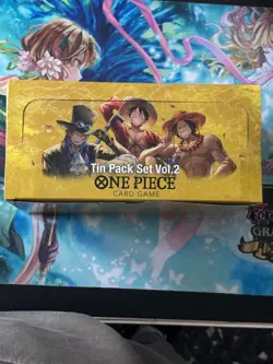 Display Sealed 12x Tin Pack Set Vol.2 One Piece TS-02 ENG [OP-13] SEALED - Image 1