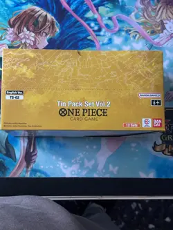 Display Sealed 12x Tin Pack Set Vol.2 One Piece TS-02 ENG [OP-13] SEALED - Image 3