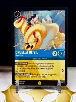Cruella De Vil Style Icon Fabled 143/204 Disney Lorcana NM/M - Image 1
