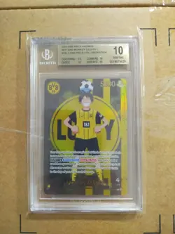 One Piece x BVB Borussia Dortmund Promo Card Monkey D. Luffy St13-003 - Bgs 10 - Image 1