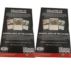 2 Pack Magic The Gathering Starter Commander Deck Token Triumph Emmara New - Image 3