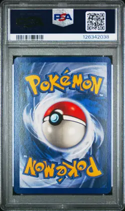 1999 POKEMON FOSSIL 1ST ED #14 RAICHU-HOLO PSA 8 - Image 2